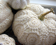 Crochet Covered Faux Pumpkins